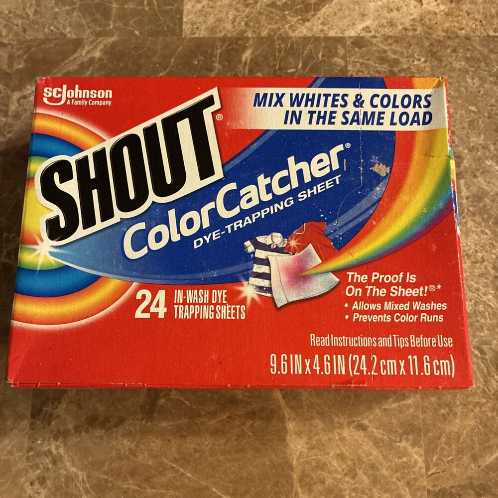 Shout Color Catcher, Dye-Trapping Sheets, 24 Sheets SC JOHNSON